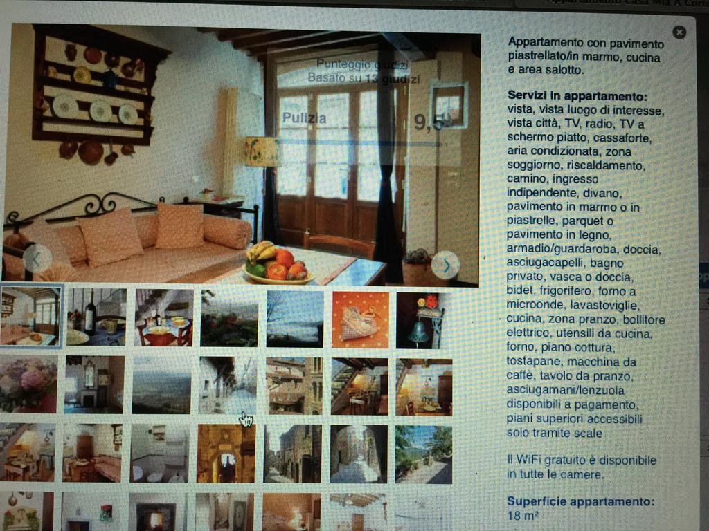 Casa Mia A Cortona 아파트 객실 사진